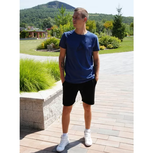  Pánske tričko ALTISPORT CADMAN TMAVO modrá 