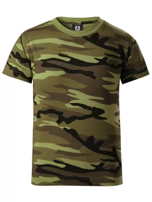 Detské tričko ALTISPORT NoPrint NP/ALK941 CAMOUFLAGE GREEN