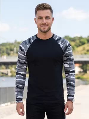Pánske tričko s dlhým rukávom ALTISPORT NoPrint NP/ALM661 CAMOUFLAGE GRAY