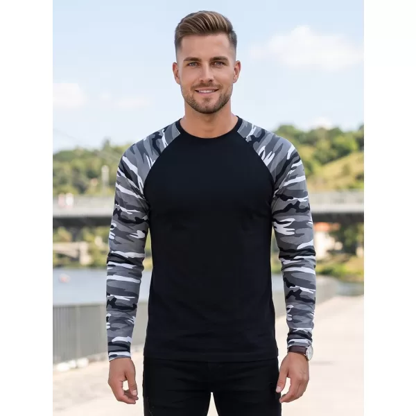  Pánske tričko s dlhým rukávom ALTISPORT NoPrint NP/ALM661 CAMOUFLAGE GRAY 