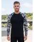 Pánske tričko s dlhým rukávom ALTISPORT NoPrint NP/ALM661 CAMOUFLAGE GRAY