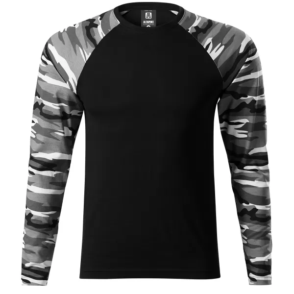  Pánske tričko s dlhým rukávom ALTISPORT NoPrint NP/ALM661 CAMOUFLAGE GRAY 