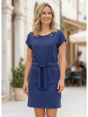 Dámske šaty ALTISPORT CETTA TMAVO modrá