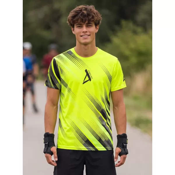  Pánske funkčné tričko premium ALTISPORT VOJ/ALM028TR01 NEONOVO žltá 