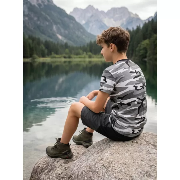  Detské tričko ALTISPORT NoPrint NP/ALK941 CAMOUFLAGE GRAY 