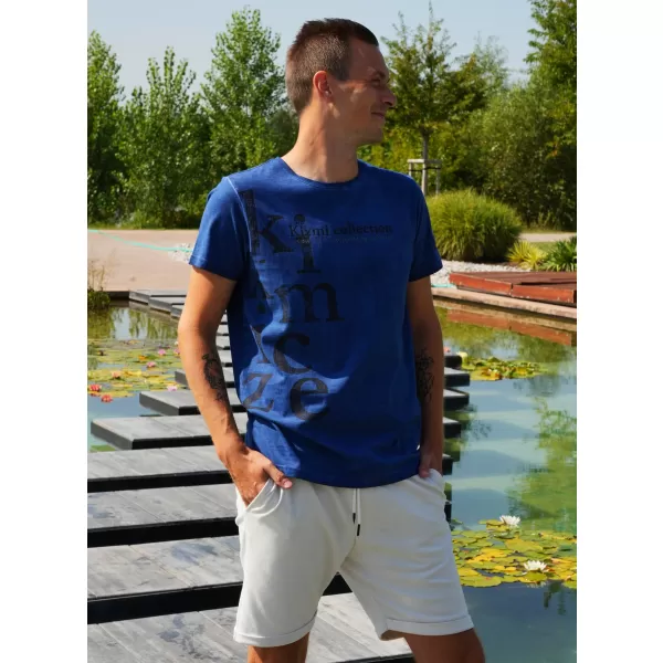  Pánske tričko KIXMI SANDER modrá 