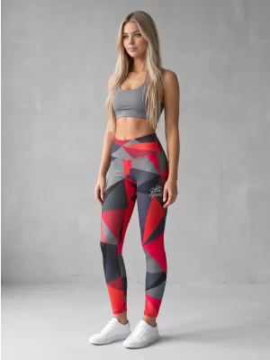 Dámske dlhé legíny premium ALTISPORT VOJ/ALW007LEG01 červená