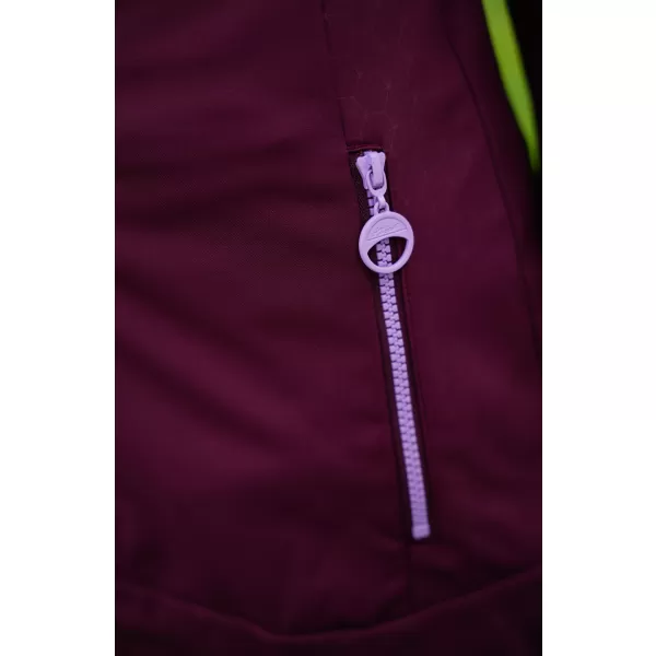  Dámsky softshellový kabát ALTISPORT CIARA BORDOVÁ/FIALOVÁ 