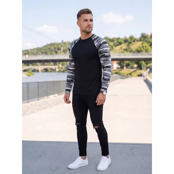  Pánske tričko s dlhým rukávom ALTISPORT NoPrint NP/ALM661 CAMOUFLAGE GRAY 