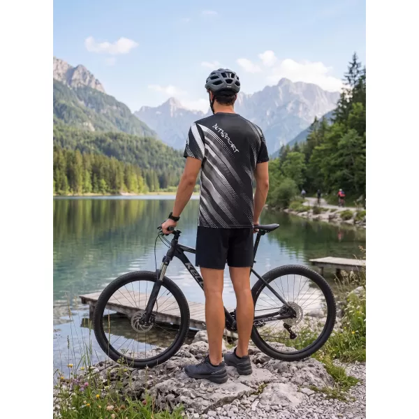 Pánske funkčné tričko premium ALTISPORT VOJ/ALM028TR01 ČIERNOBIELA 