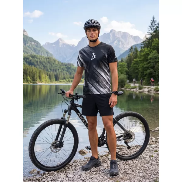  Pánske funkčné tričko premium ALTISPORT VOJ/ALM028TR01 ČIERNOBIELA 