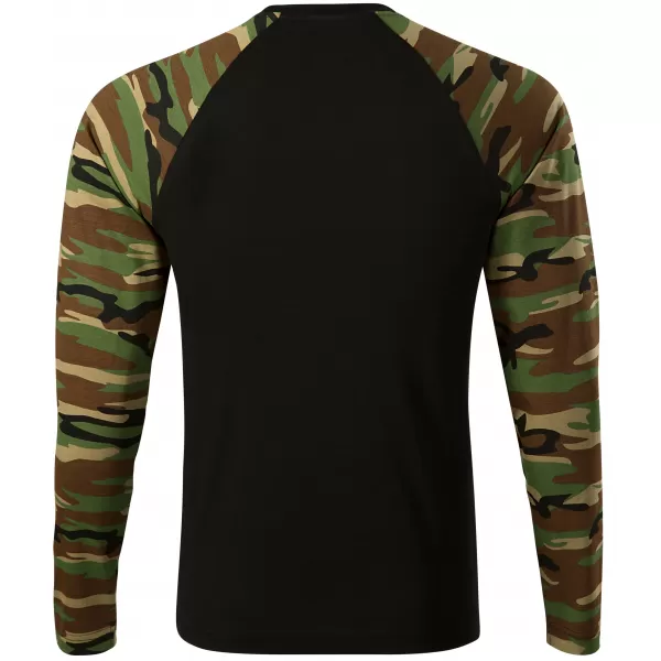  Pánske tričko s dlhým rukávom ALTISPORT NoPrint NP/ALM661 CAMOUFLAGE BROWN 