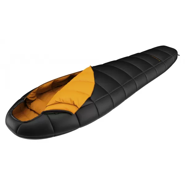  Spací vak HANNAH SHERPA 300 JET BLACK/INCA GOLD 