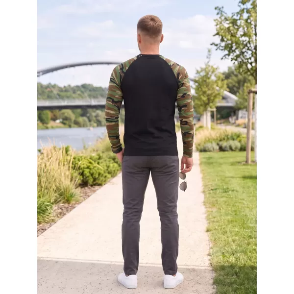  Pánske tričko s dlhým rukávom ALTISPORT NoPrint NP/ALM661 CAMOUFLAGE BROWN 