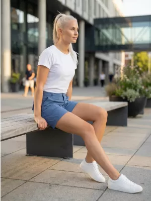 Dámske šortky SAM 73 AURORA WS 793 STREDNE MODRÁ