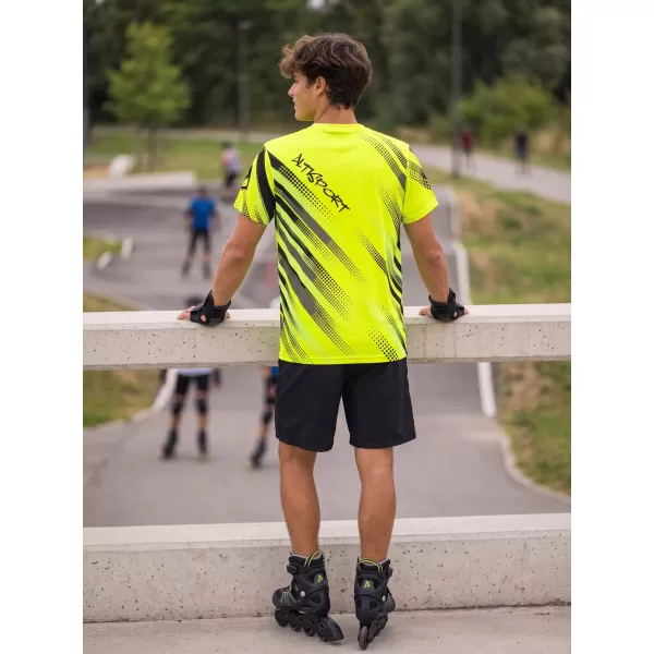  Pánske funkčné tričko premium ALTISPORT VOJ/ALM028TR01 NEONOVO žltá 