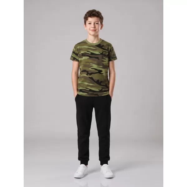  Detské tričko ALTISPORT NoPrint NP/ALK941 CAMOUFLAGE GREEN 