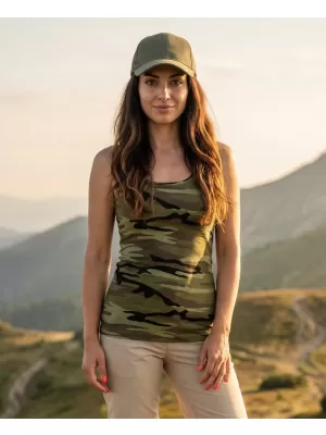 Dámske tielko ALTISPORT NoPrint NP/ALW63C CAMOUFLAGE GREEN