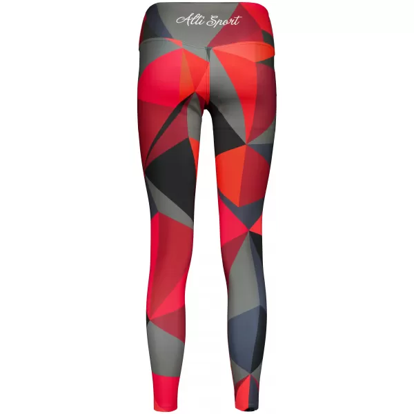  Dámske dlhé legíny premium ALTISPORT VOJ/ALW007LEG01 červená 