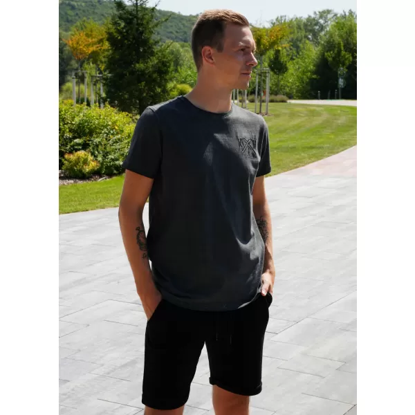  Pánske tričko KIXMI SOREN TMAVO šedá 