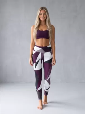 Dámske dlhé legíny premium ALTISPORT VOJ/ALW007LEG01 fialová