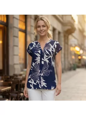 Dámska blúzka ALTISPORT CAITY TMAVO MODRÁ