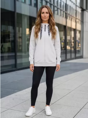 Dámska predĺžená mikina SAM 73 LISA WM 787 OFF WHITE