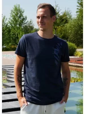 Pánske tričko ALTISPORT CLARK TMAVO modrá