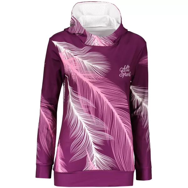  Dámska funkčná mikina premium ALTISPORT VOJ/ALW001MI01 FUCHSIOVÁ 
