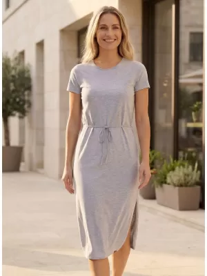Dámske šaty SAM 73 ESTELA WZ 866 SVETLO šedá