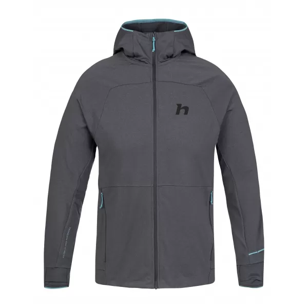  Pánska mikina HANNAH ETHAN HOODY ANTHRACITE MEL 