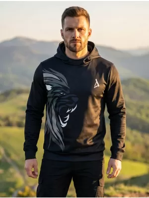 Pánska funkčná mikina premium ALTISPORT VOJ/ALM029MI01 ČIERNOŠEDÁ