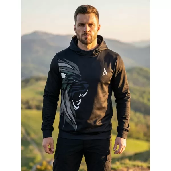 Pánska funkčná mikina premium ALTISPORT VOJ/ALM029MI01 ČIERNOŠEDÁ 