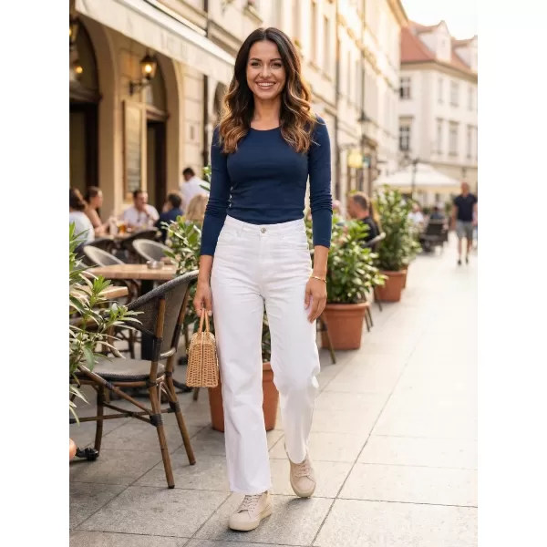  Dámske tričko s dlhým rukávom ALTISPORT NoPrint NP/ALW961 NÁMORNÁ modrá 