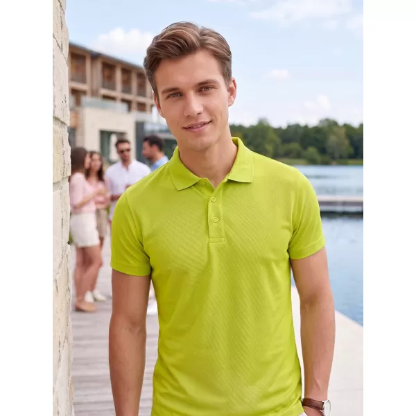  Pánske tričko golierom ALTISPORT NoPrint NP/ALM712 LIME 