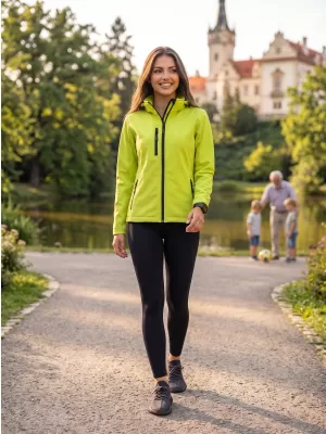 Dámska softshellová bunda ALTISPORT NP/ALW125 LIMETKOVÁ