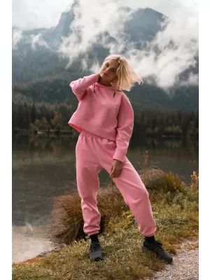 Dámske bavlnené tepláky NORDBLANC BOYFRIEND NBSPL7888 ružová