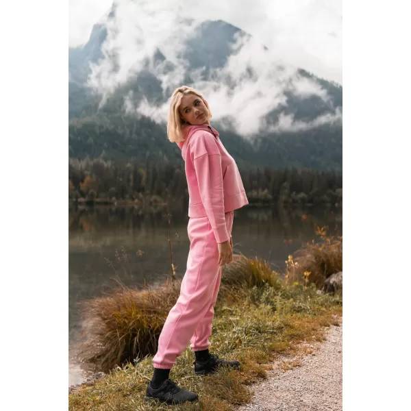  Dámske bavlnené tepláky NORDBLANC BOYFRIEND NBSPL7888 ružová 