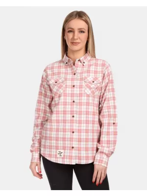 Dámska košeľa KILPI FLANNY-W VL0370KI ružová