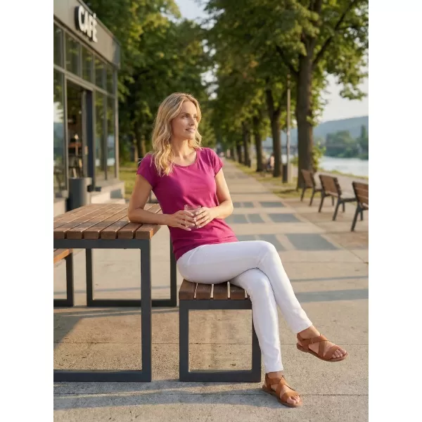  Dámske tričko ALTISPORT NP/ALW021 FUCHSIA RED 