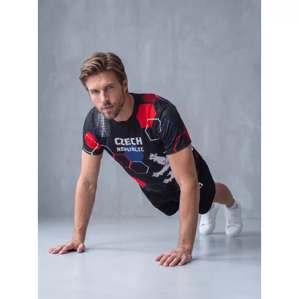  Pánske funkčné tričko premium ALTISPORT x CZE VOJ/ALM036TR01 HEXA ČERNÁ 