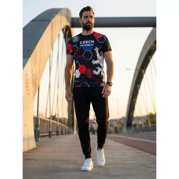  Pánske funkčné tričko premium ALTISPORT x CZE VOJ/ALM036TR01 HEXA ČERNÁ 