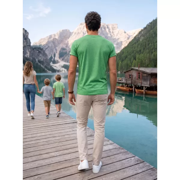  Pánske tričko ALTISPORT NoPrint NP/ALM361 ZELENÝ MELIER 