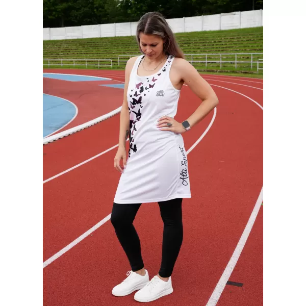  Dámske funkčné tielkové šaty premium ALTISPORT VOJ/ALW022SAT01 biela 