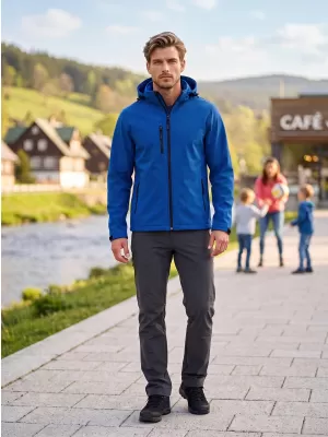 Pánska softshellová bunda ALTISPORT NP/ALM225 KRÁĽOVSKÁ modrá