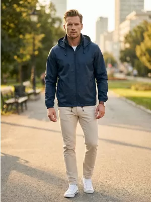 Unisex vetrovka ALTISPORT NP/ALU425 NÁMORNÁ modrá