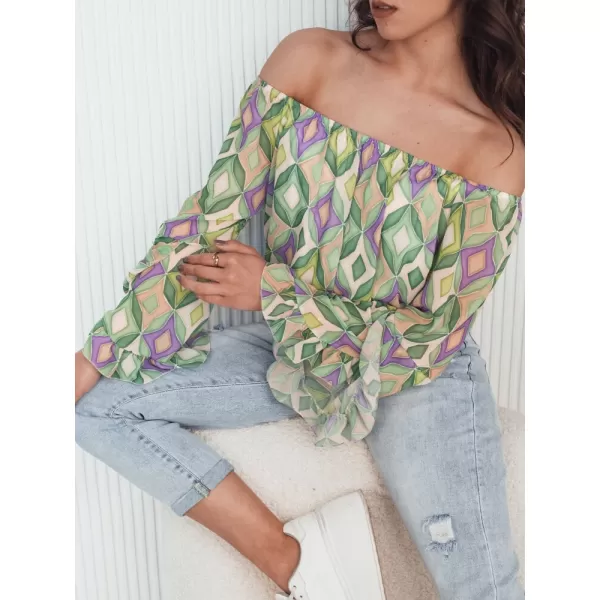  Dámska blúzka DSTREET SPRIAN RY2464 ZELENÁ 