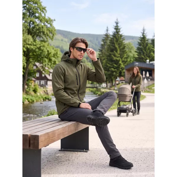  Pánska softshellová bunda ALTISPORT NP/ALM225 MILITARY 