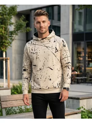 Pánska prémiová funkčná mikina ALTISPORT VOJ/ALM034MI01 HNEDÁ