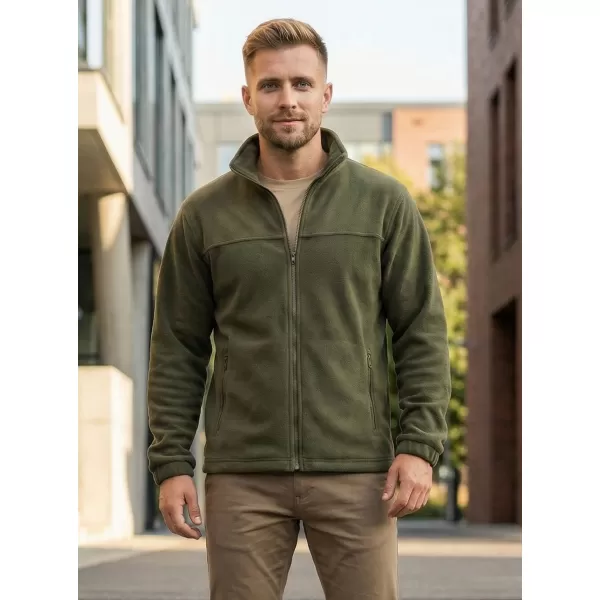  Pánska fleece mikina ALTISPORT NP/ALM105 MILITARY 